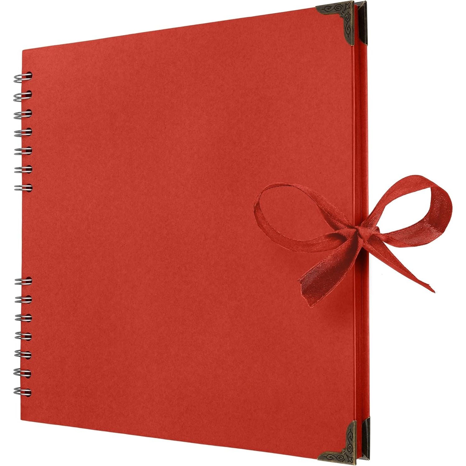 Buy now Bstorify Scrapbook Album 60 Pages (8 x 8 Inch) Brown Thick 200gsm Kraft Paper, Photo Album Scrapbook, Memory Book - Ideal for Your Scrapbooking Albums Art & Craft Projects 10 x 10 Inch Red at indiglob india