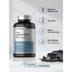 Horbäach Alpha Lipoic Acid 600mg | 240 Capsules | with Biotin Optimizer | Non-GMO and Gluten Free Supplement