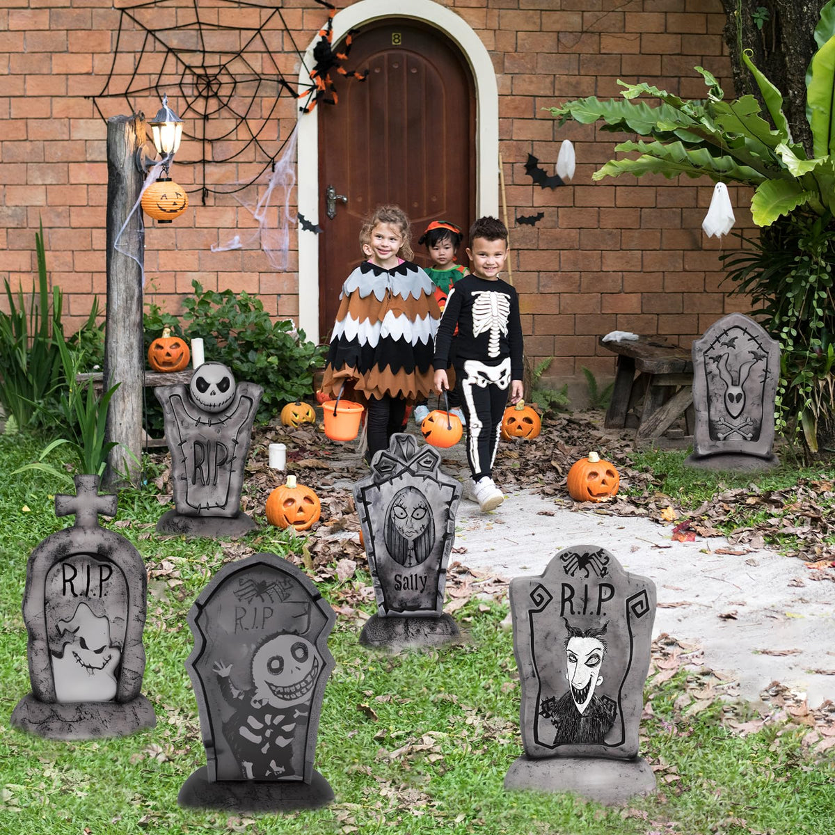 17Inch Halloween Yard Signs Tombstones Decorations Outdoor Graveyard