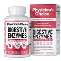 Physician's CHOICE Digestive Enzymes for Bloating & Digestion - Fast-Acting 16 Enzyme Formula with Organic Prebiotics & Probiotics for Gut & Digestive Health - Meal Time Discomfort Relief - 30 CT