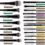 Bueart Design 19Pcs Professional Labeled Makeup Brush Set