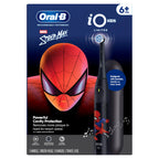 Buy now Oral-B iO Kids Limited Rechargeable Electric Powered Toothbrush, Spiderman with 1 Gentle Care Brush Head - Automatic Pressure Sensor to Protect Gums - 3 Cleaning Settings - 2 Min Music Timer at indiglob india