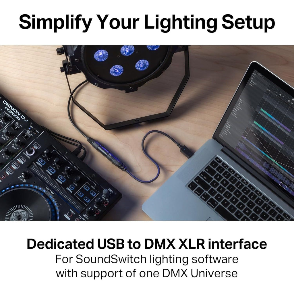Buy now SoundSwitch Micro DMX Interface - Ultra-Compact USB to DMX Interface with 3-Month Free SoundSwitch Software Access at indiglob india