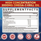 Liposomal Antarctic Krill Oil Omega 3 Gummies 2000mg - Fish Oil Alternative