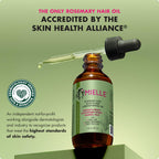 Mielle Organics Rosemary & Mint Hair Oil - Strengthening Biotin Oil Infused Frizzy & Damaged Hair Care - Split Ends & Dry Scalp Treatment to Support Longer, Healthier Strands, 2 Ounce