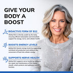 Vitamin B12 - 5000 MCG Supplement with Methylcobalamin (Methyl B-12) - 120 | Max Strength B12 Vitamins - 120 Tablets - Methylated Vit B 12 Support for Men & Women - Help Boost Energy & Brain Health