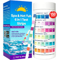 Spa Hot Tub Test Strips with App 6 in 1 (150 Strips) Easy, Accurate Testing