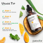 Buy now PURA D'OR 20% Vitamin C Facial Serum 4 Oz - Antioxidant Blend with Retinol, Hyaluronic Acid, Vitamin E & Ferulic Acid - Hydrating Lightweight Skincare Formula - Men and Women Daily Use Skin Care Plus at indiglob india