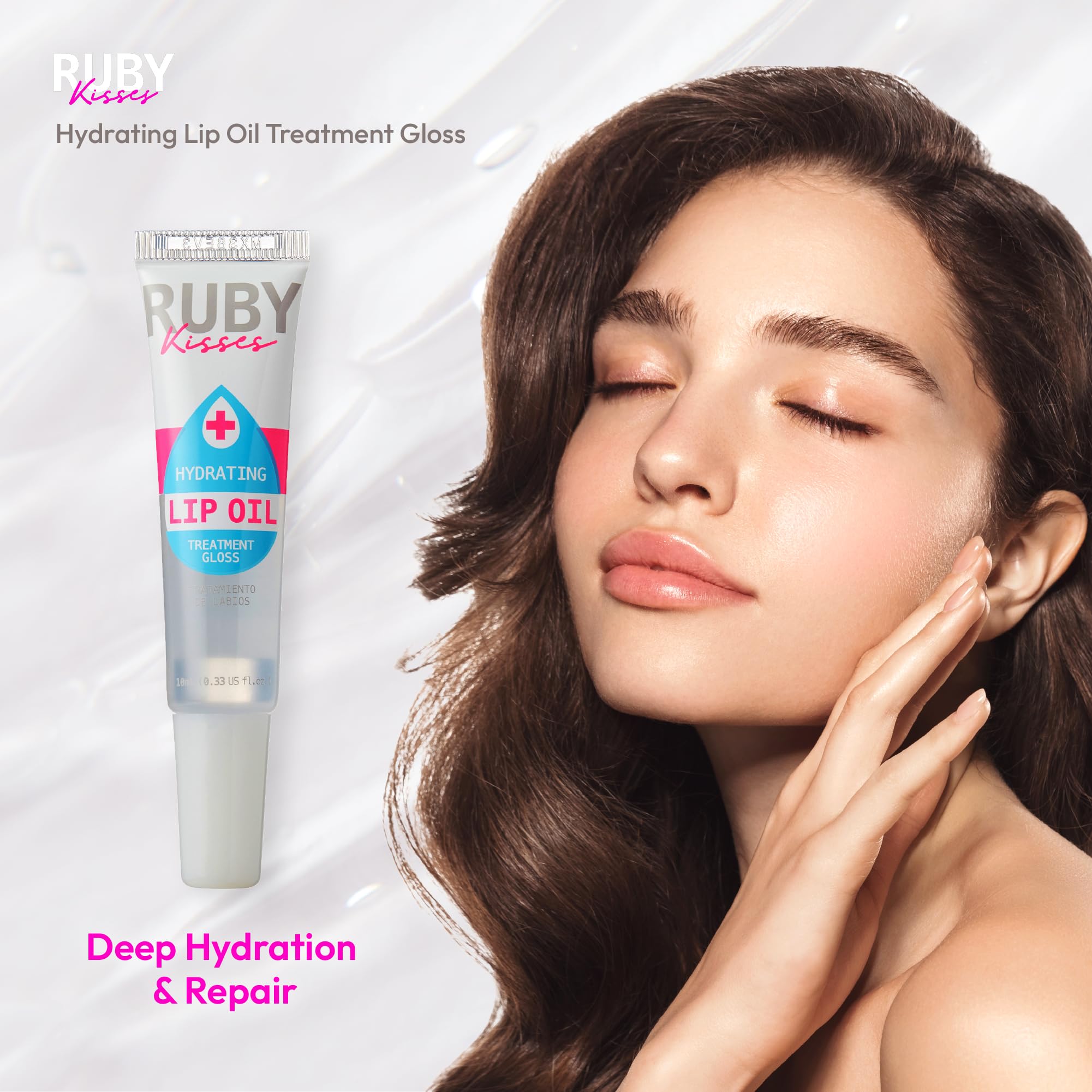 Buy now Ruby Kisses Hydrating Lip Oil Clear RLO01 (6 PACK) at indiglob india