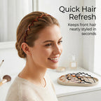 5 Pcs Zig Zag Headbands for Women, Non Slip Plastic Wavy Headband with Teeth, Flexible Comb Hair Bands for Thick Curly Thin Hair, Retro 90s Y2K Hair Accessories Set