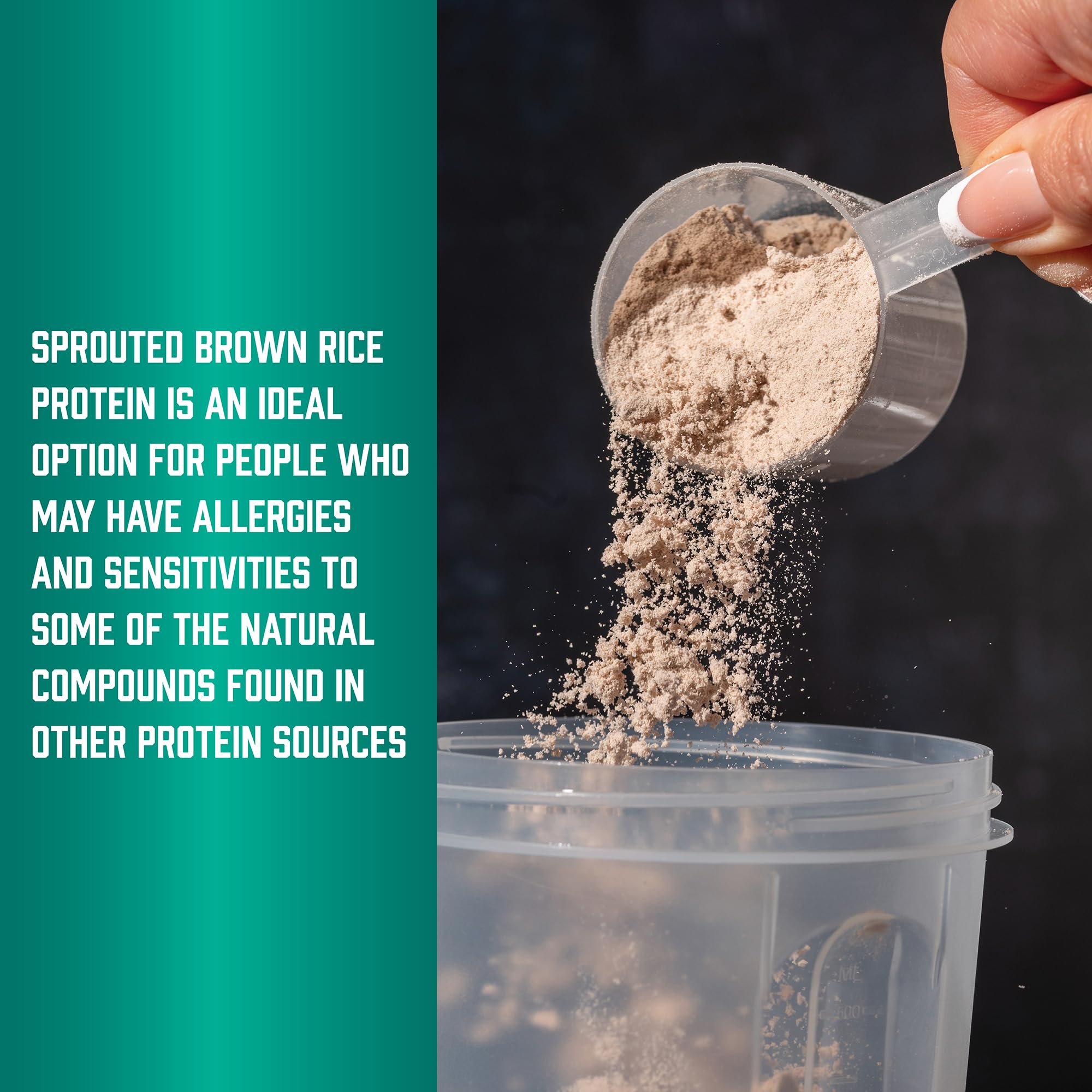 Buy now NOW Foods Sports Nutrition, Sprouted Brown Rice Protein, 80% Protein, Unflavored Powder, 2-Pound at indiglob india