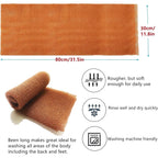 Buy now African Net Long Bathing Sponge,Net Exfoliating Back Scrubber for Body,Exfoliating Back Towel,Pack of 1 (Brown) at indiglob india