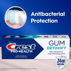 Crest Pro-Health Gum Detoxify Toothpaste 2.6 oz- Anticavity, Antibacterial Fluoride Toothpaste, Clinically Proven Gum, Sensitive, and Enamel Protection, Plaque Control