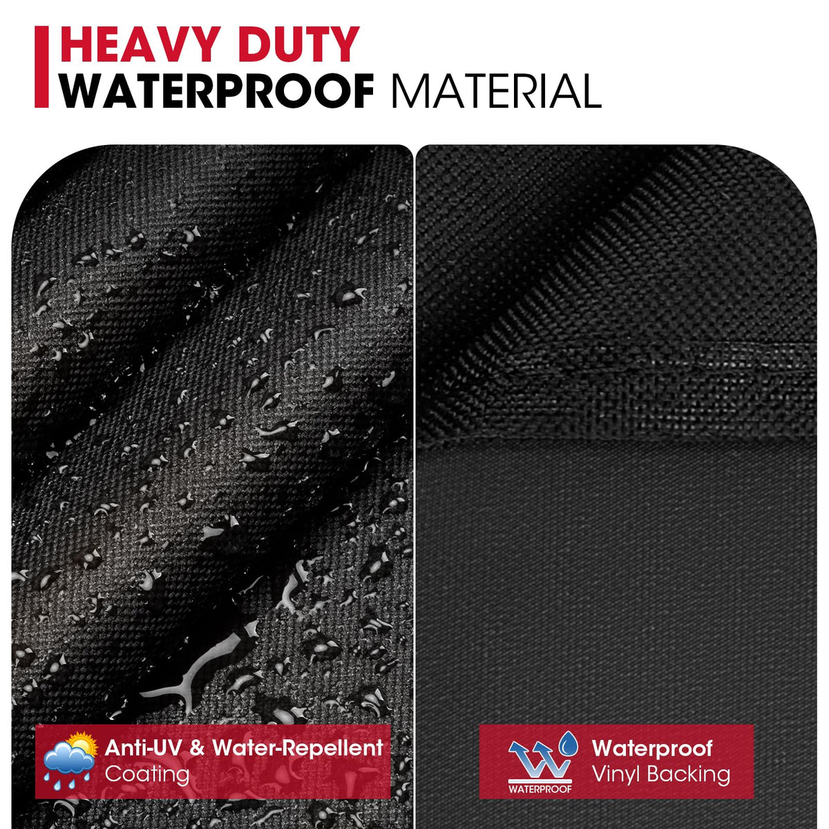 Unicook 60 Inch Heavy Duty Waterproof Grill Cover for Outdoor Grill