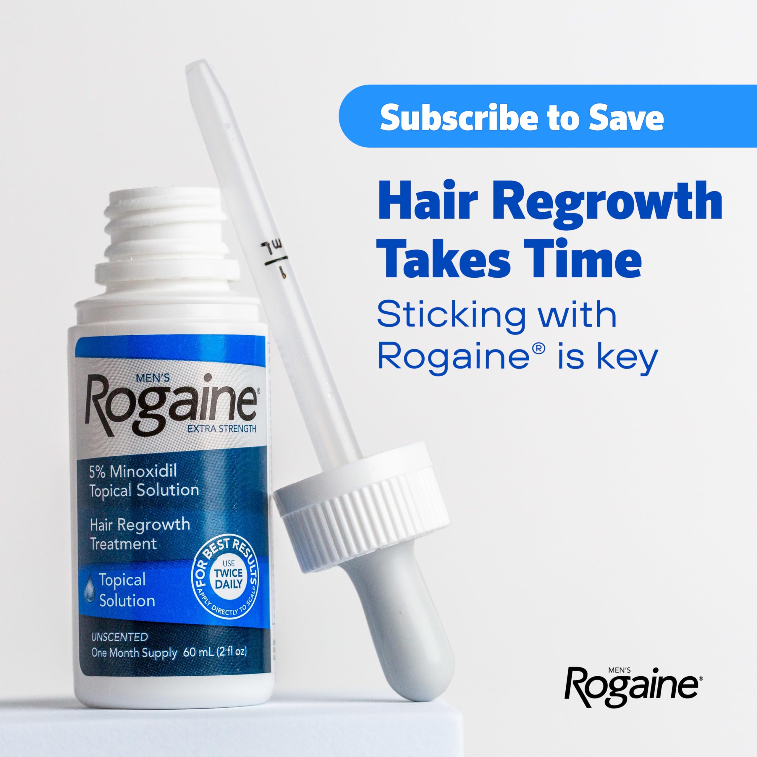 Men's Rogaine Extra Strength 5% Minoxidil Topical Solution, 3 x 2 fl. oz