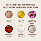 Rocco & Roxie Cat Seasonal Allergy Relief Chews, Probiotics & Fish Oil