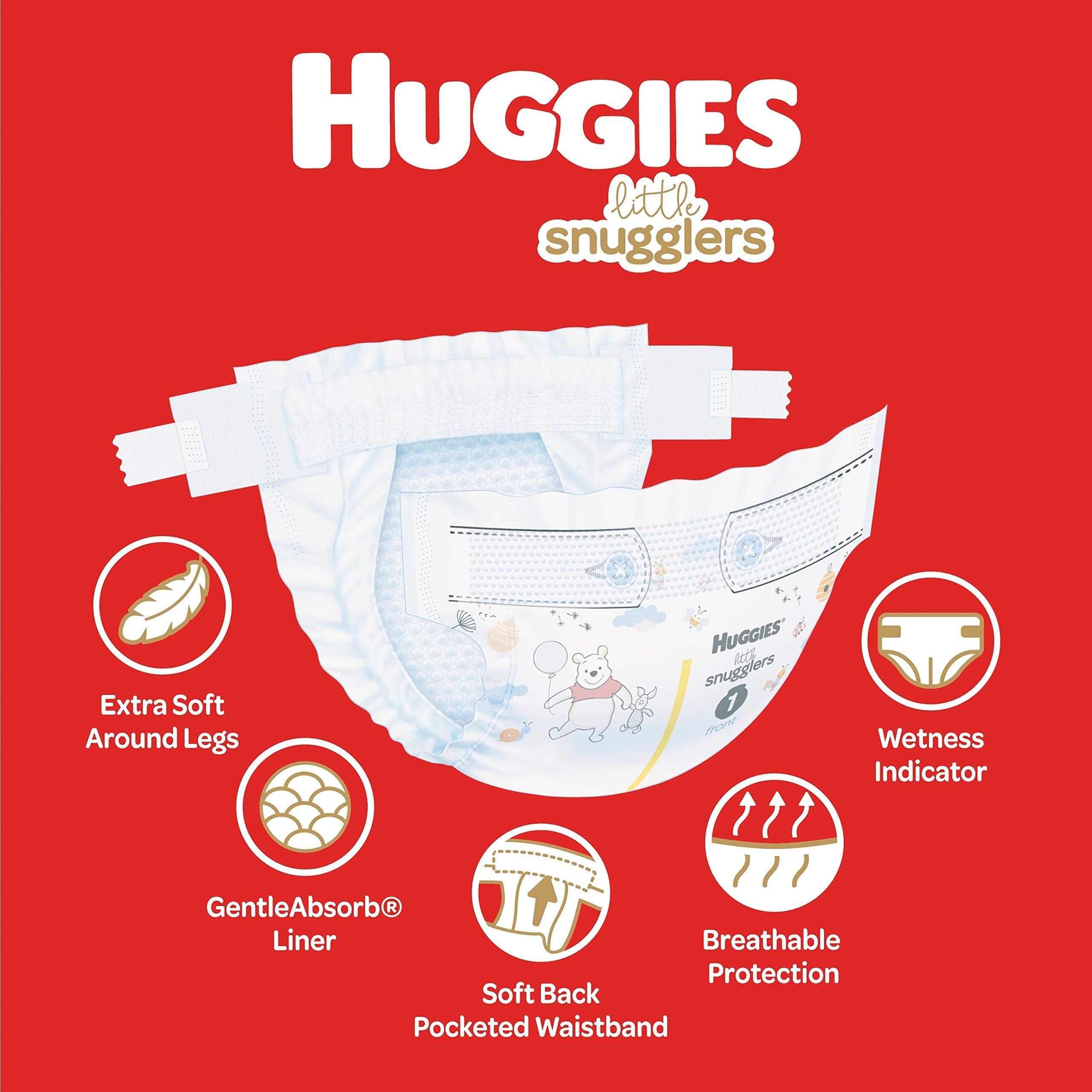 Buy now Baby Diapers Size 3, 76 Ct, Huggies Little Snugglers at indiglob india