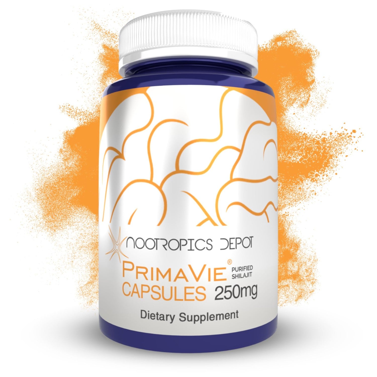 Nootropics Depot PrimaVie Shilajit Capsules | 250mg | 30 Count | Purified Extract | Ayurveda Supplement | Supports Mitochondrial Function + Boosts Endurance