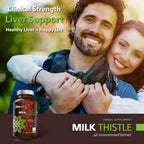 Buy now OmniBiotics Organic Milk Thistle Supplement 1500mg â€“ 4X Concentrated Extract with Silymarin â€“ High Potency Liver Detox & Support â€“ 120 Vegan Capsules at indiglob india