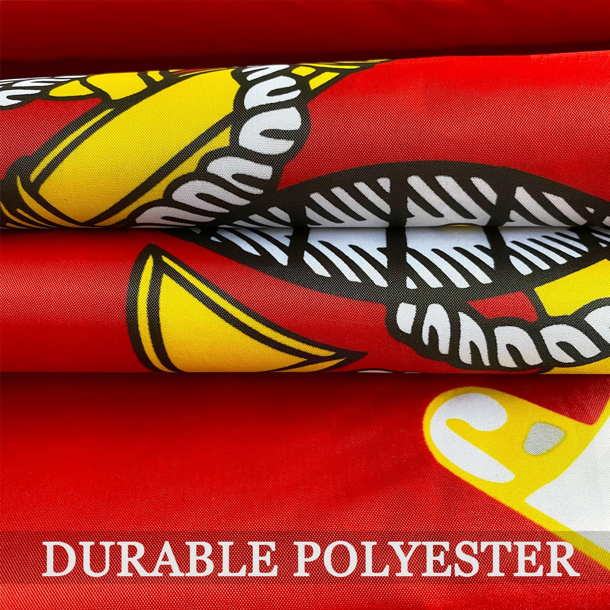Double Sided US Marine Corps USMC Flag Outdoor 3x5ft- 3Ply 240D 4 Rows Stitched- United States Marine Corps Flag- UV Fade Resistant With Canvas Header & 2 Brass Grommets