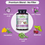 5-in-1 Liver Health Formula Supplement for Detox and Cleanse - Milk Thistle