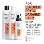 NIOXIN System Kits | Scalp + Hair Thickening | 1 Month Supply | Natural, Colored & Damaged Hair with Light to Progressed Thinning | Strengthen & Boost Hair Density with Niacinamide & Biotin
