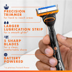 Gillette Fusion5 Power Razor for Men, 1 Gillette Power Razor Handle + 1 Blade Refill