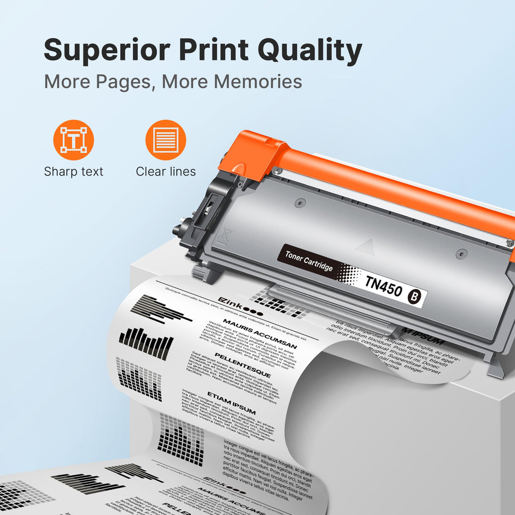 TN450 Toner Cartridge for Brother Printer TN-450 TN420 TN 450 TN-420