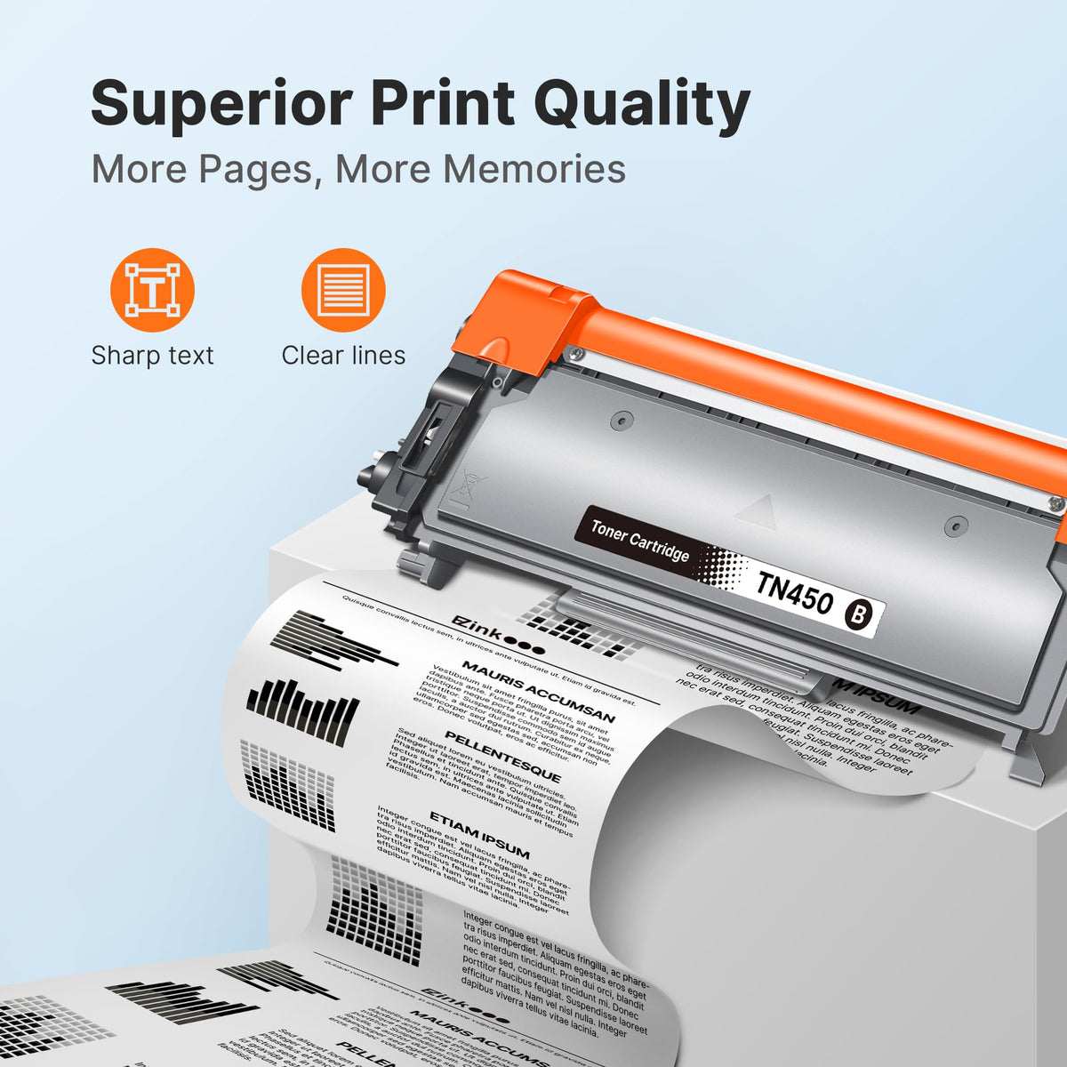 TN450 Toner Cartridge for Brother Printer TN-450 TN420 TN 450 TN-420