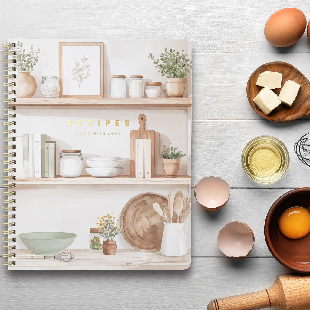 Aesthetic Recipe Book for 100+ Cherished Meals - Blank Cookbook to Write In