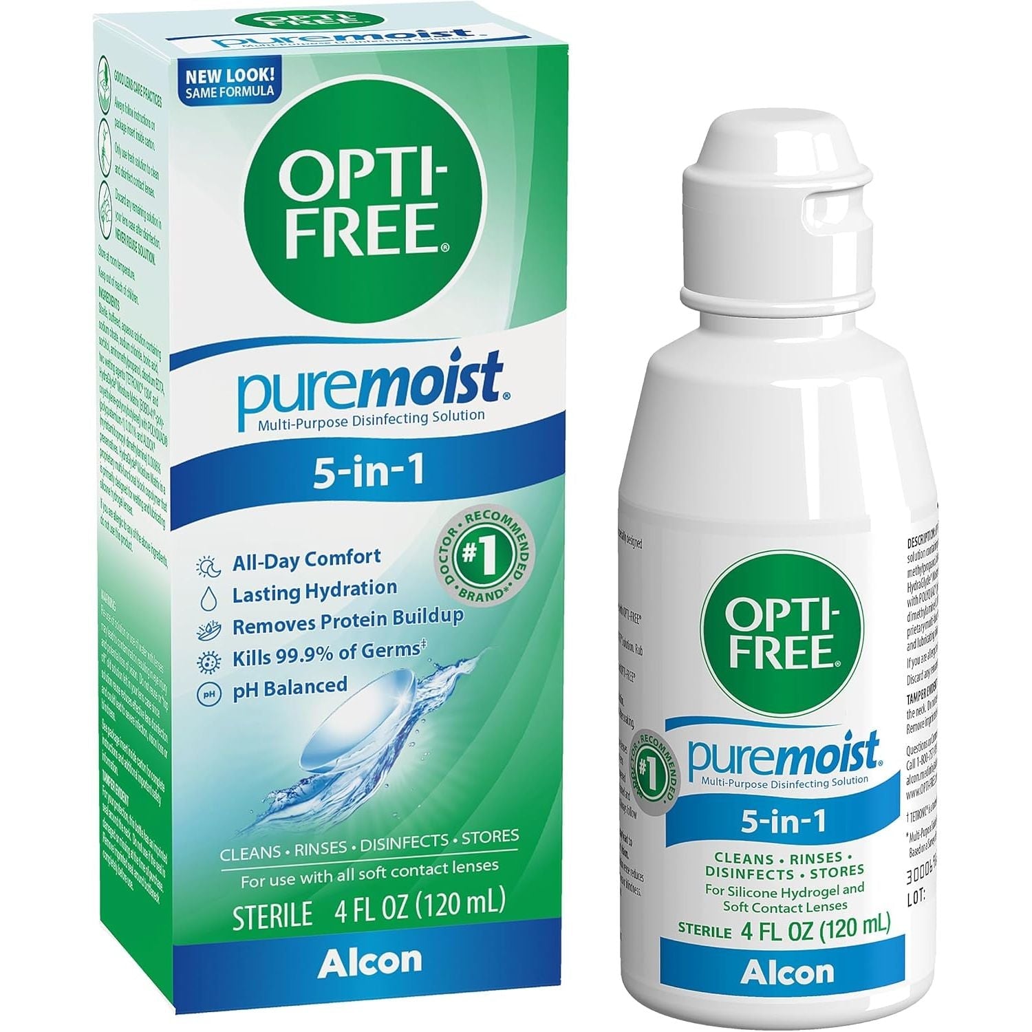 Buy now Opti-Free Puremoist Multi-Purpose Contact Lens Cleaning and Disinfecting Solution with Lens Case, 2 Fl Oz (Pack of 1) 4 Fl Oz (Pack of 1) at indiglob india