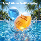Professional Pool Winter Closing Kit for Above Ground & Inground Pools, Winterizing Treatment for Pool Closing, Helps Maintain Water Quality During Winter, Up to 30,000 Gallons