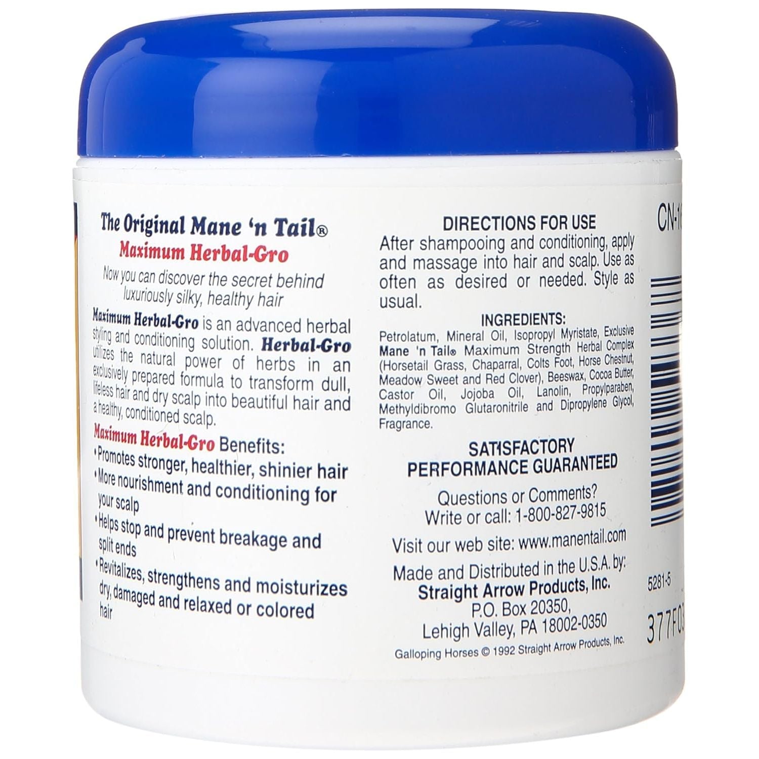Buy now Mane 'n Tail Herbal Gro NATURAL CONDITIONER FOR HAIR & SCALP Pomade 5.5 Ounce at indiglob india