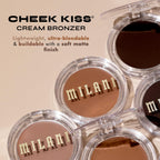 Milani Cream Bronzer, Cheek Kiss Cream Bronzer - Mocha Moment | Ultra-Blendable & Buildable Sun-Kissed Color. Infused With Nourishing & Hydrating Fruit Extracts. Made In Korea. Cruelty-Free