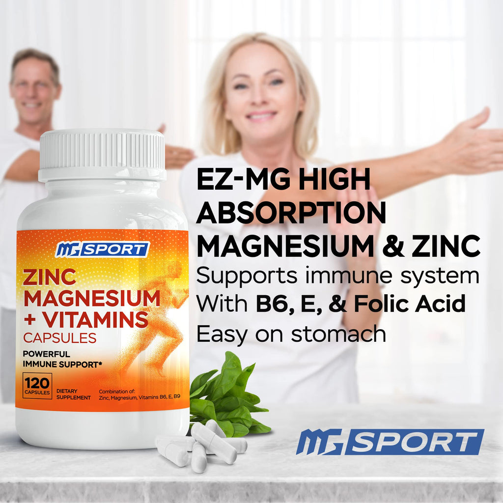 MgSport ZMA Supplement, 120 Capsules