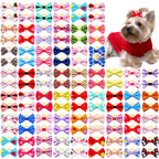 Small Dog Hair Bows with Rubber Bands for Small Medium Dogs