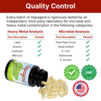Hepagard Natural Liver Support Supplement with NAC, Vegan, Gluten-Free | Promotes Healthy Liver Function, Detox, and Cleanse with Milk Thistle for Less Bloating and Better Digestion, 30-Day Supply