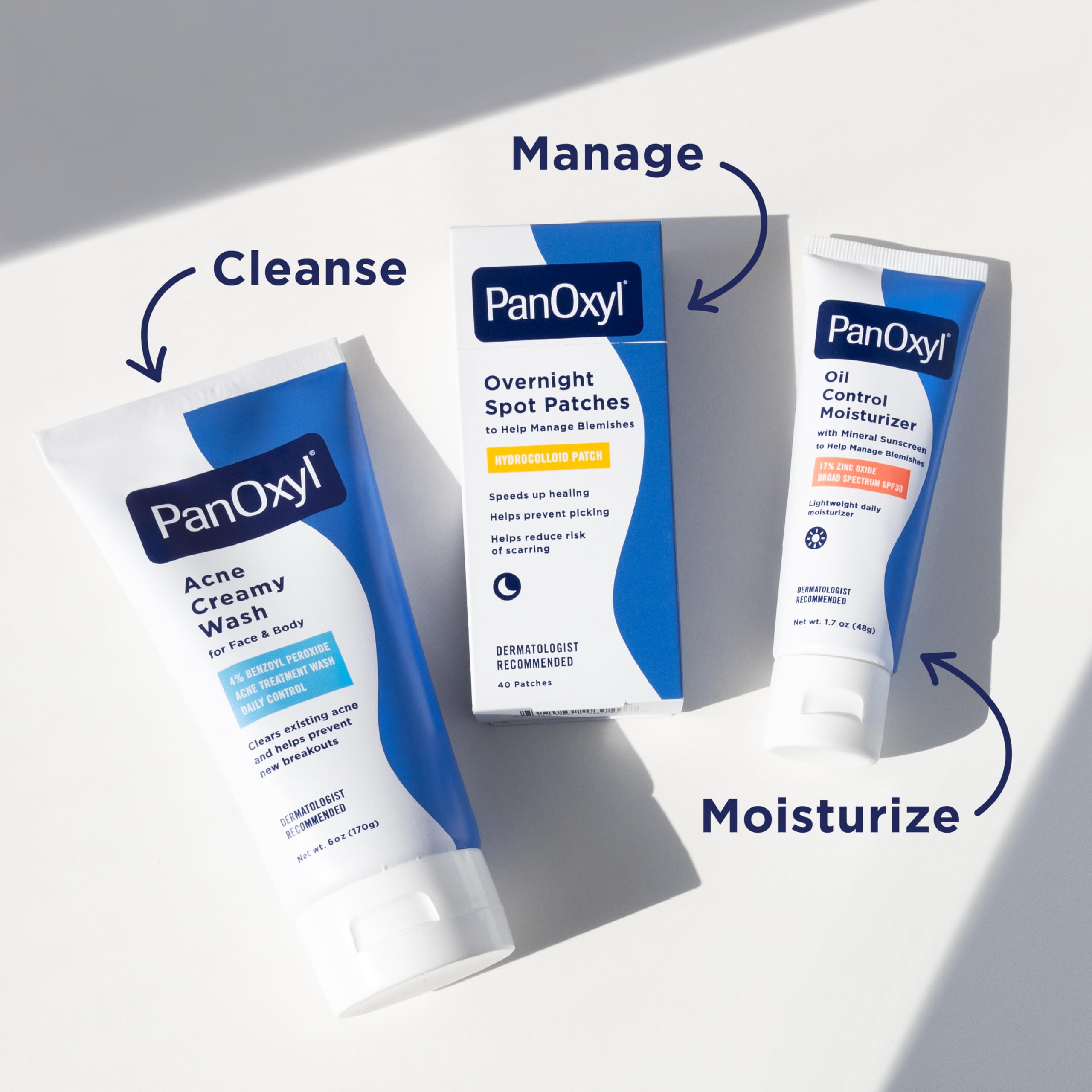 PanOxyl Oil Control Moisturizer, 17% Zinc Oxide, SPF 30, 1.7 oz | Daily Moisturizer with Mineral Sunscreen, Absorbs Excess Oil & Reduces Shine, Sheer/Matte Finish, For Acne Prone & Oily Skin
