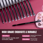 Bueart Design 12Pcs Professional Eyeshadow Makeup Brush Set
