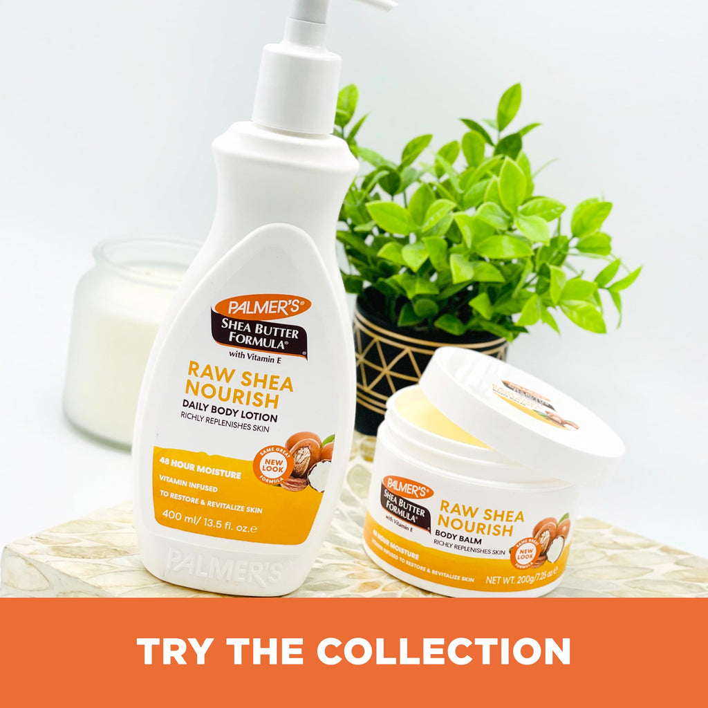 Palmer's Shea Butter Formula Raw African Shea Butter Balm, Nourishing Body Moisturizer for Rough, Dry Skin, 7.25 Ounces (Pack of 6)