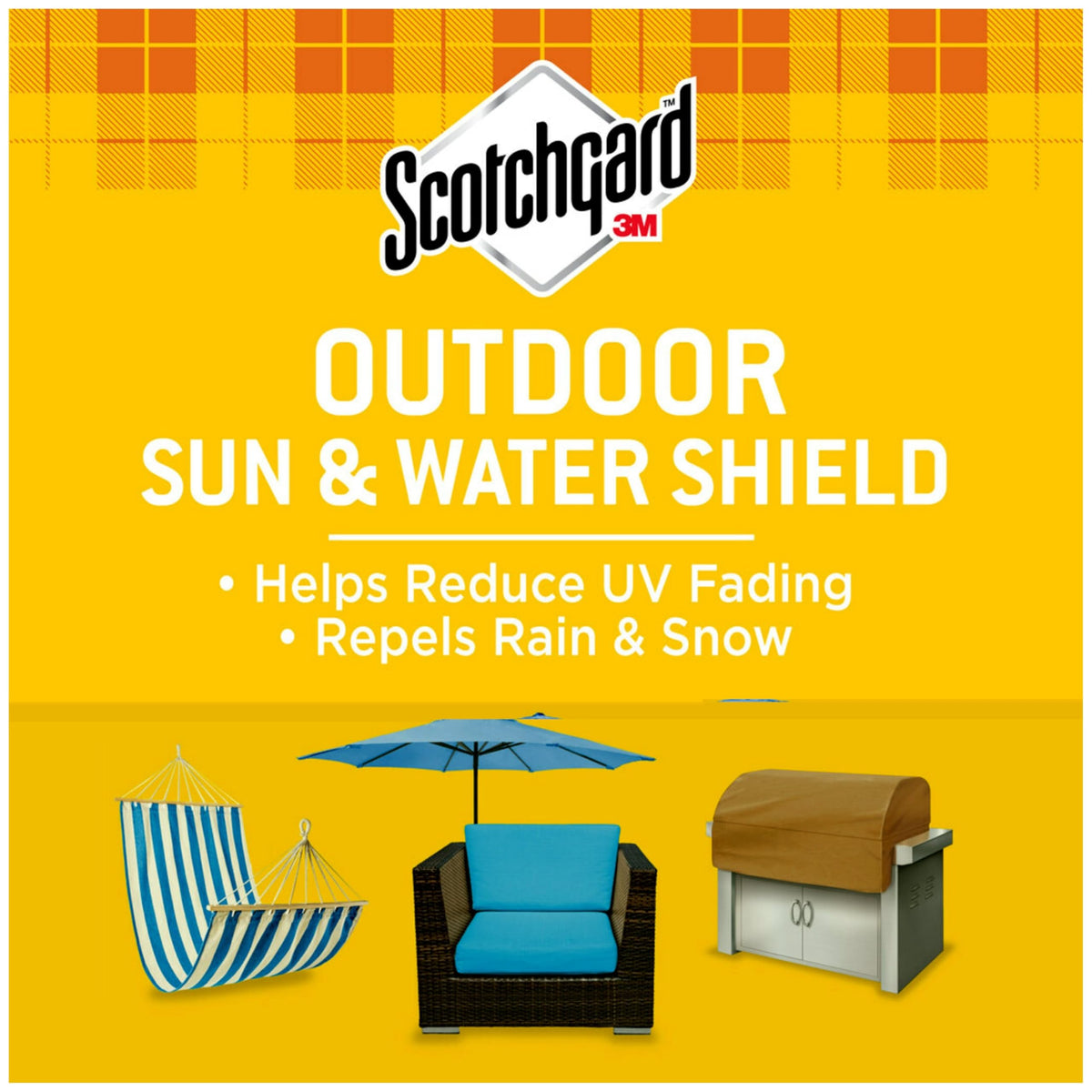 Scotchgard Outdoor Water & Sun Shield Fabric Spray, 10.5 oz, 2 Pack