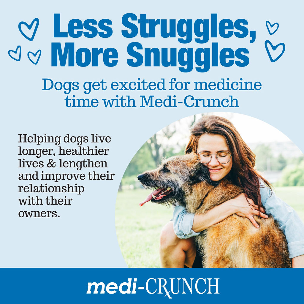 Medi-Crunch Dog Pill Treats for Medication, Peanut Butter, 30 Count