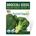 Purely Organic Broccoli Seeds (Waltham 29) - Approx 750 Seeds - USDA Organic, Non-GMO, Open Pollinated, Heirloom, USA Origin