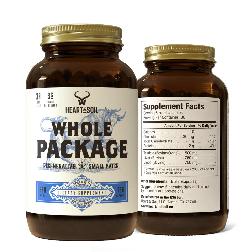 HEART & SOIL Whole Package Supplement, 180 Capsules