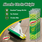 Libman Nitty Gritty Roller Mop Refills, Self Wringing, Sponge, 3 Replacement Heads Included