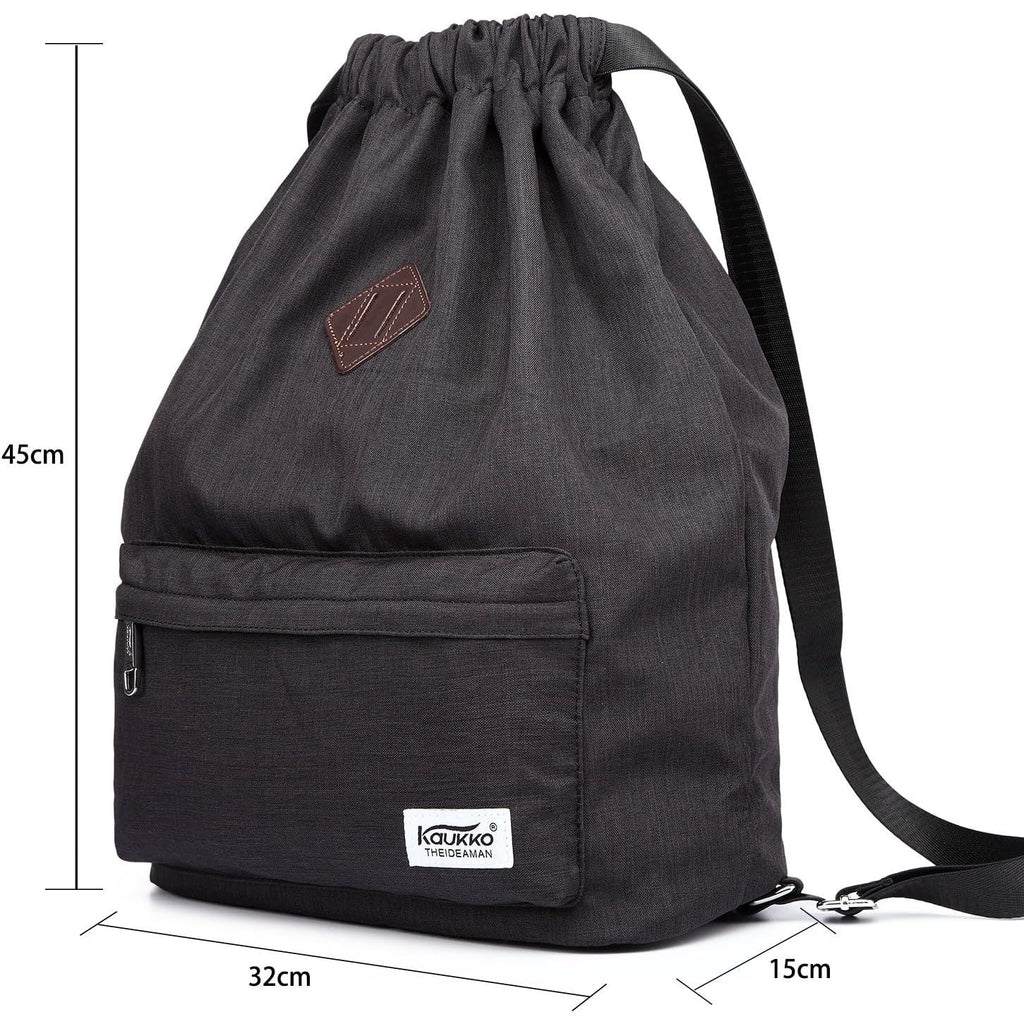 Buy now KAUKKO Drawstring Sports Backpack Gym Yoga Bag Shoulder Rucksack for Men and Women at indiglob india