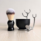 Buy now JEQUIL&CORENVEO Deluxe Shaving Kit for Men, 3 in 1 Shaving Set Includes Shaving Brush, Shaving Bowl, Razor & Brush Holder at indiglob india