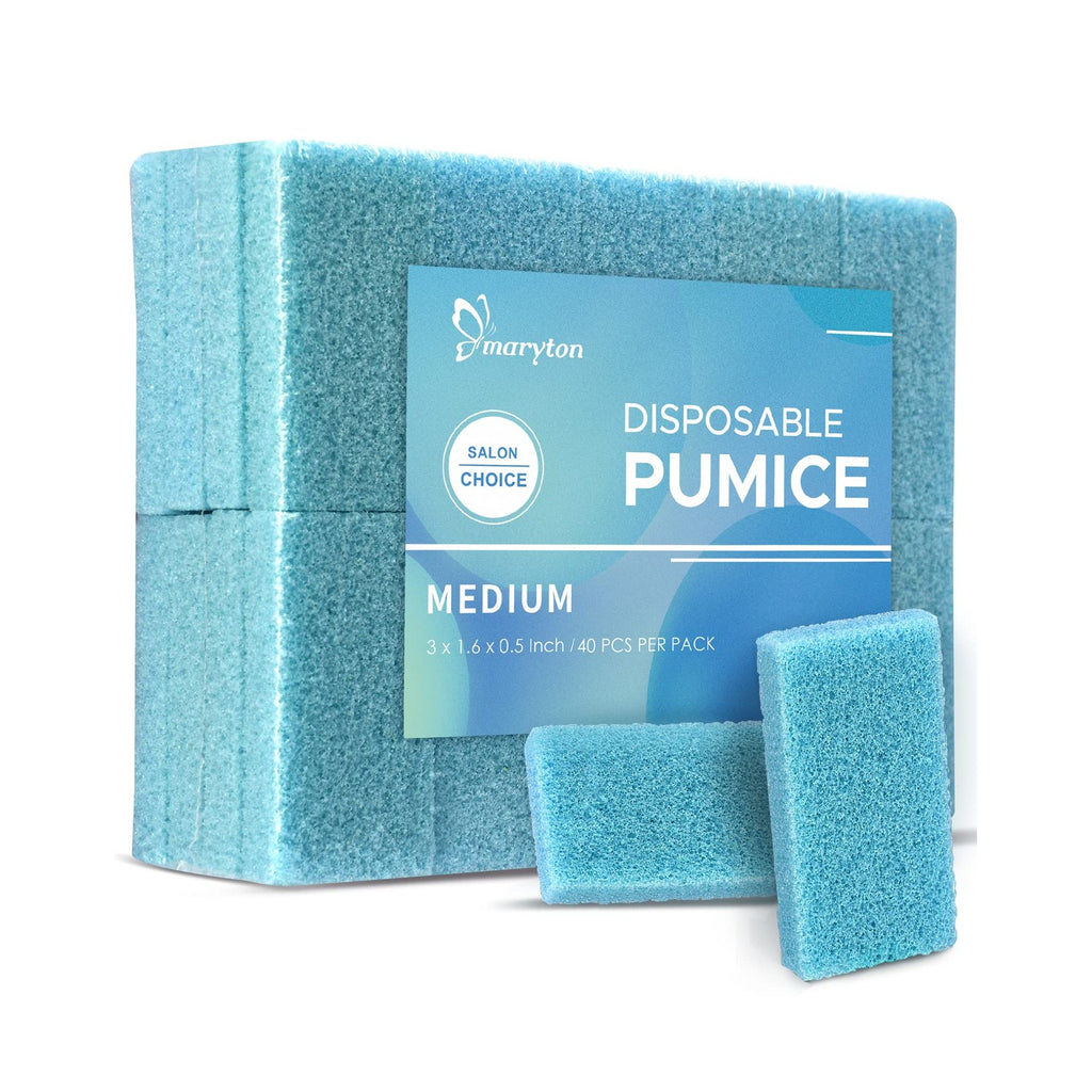 Maryton Foot Pumice Stone for Feet Hard Skin Callus Remover and Scrubber (Pack of 4) (Blue)