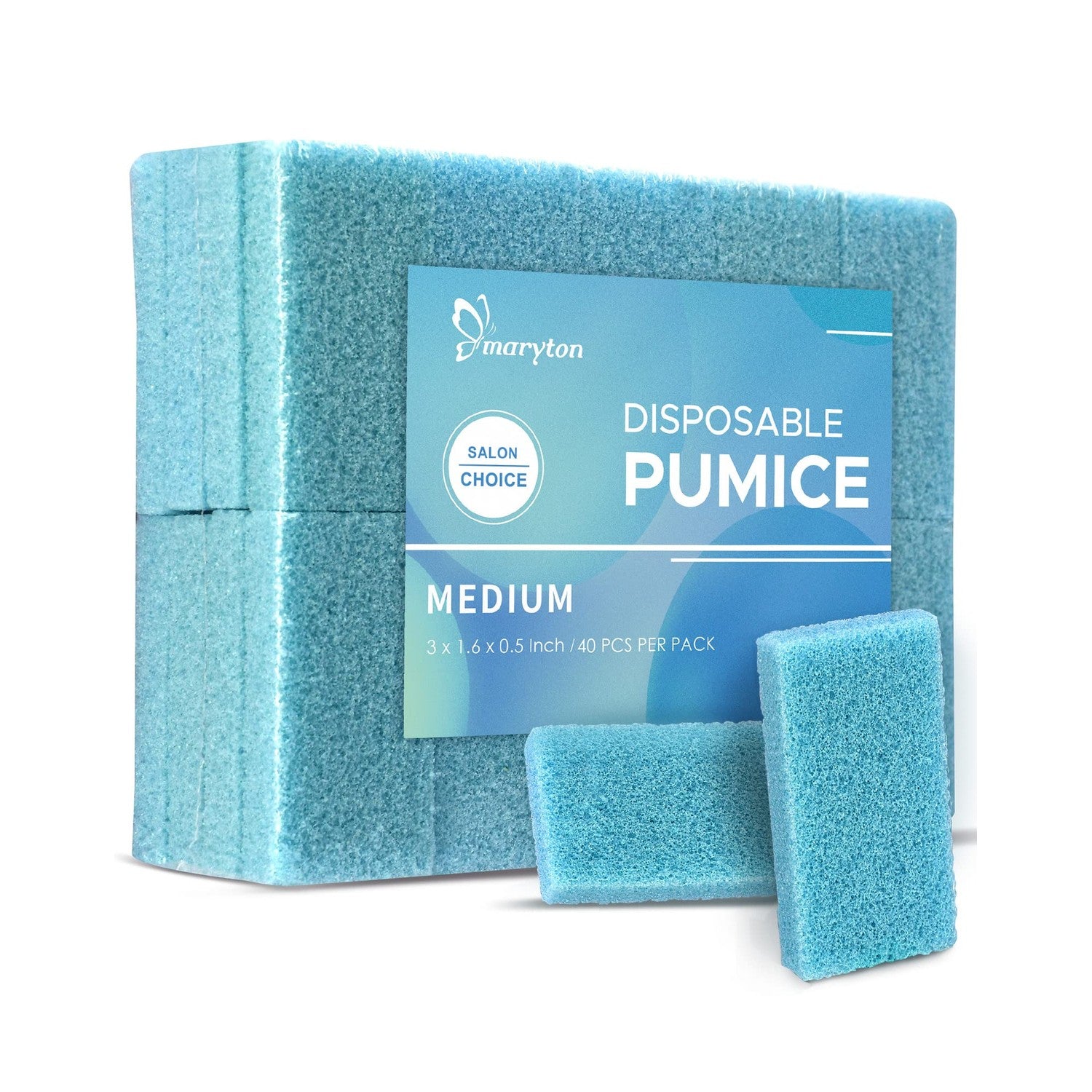 Maryton Foot Pumice Stone for Feet Hard Skin Callus Remover and Scrubber (Pack of 4) (Blue)