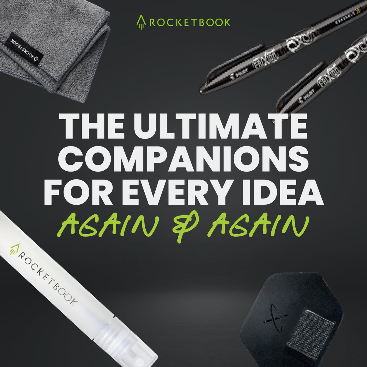 Rocketbook Accessory Kit, Compatible with Rocketbook Notebooks & Planners
